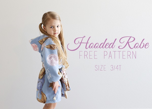 Tutorial and pattern: Toddler's hooded robe