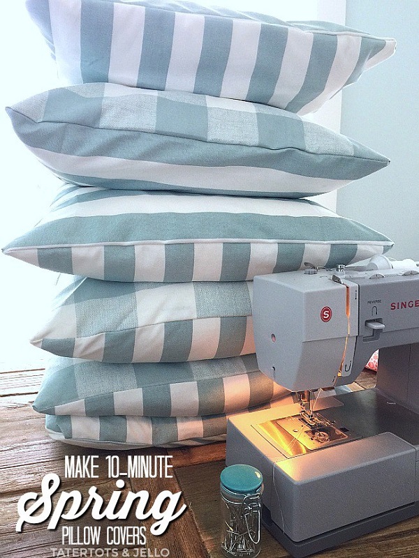 Tutorial: Easy 10-minute pillow covers