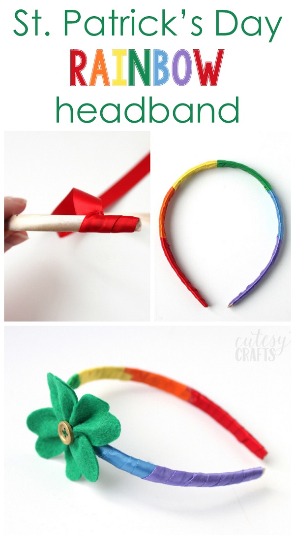 Tutorial: Rainbow St. Patrick's Day Headband