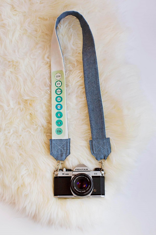 Tutorial: Camera strap with custom print fabric