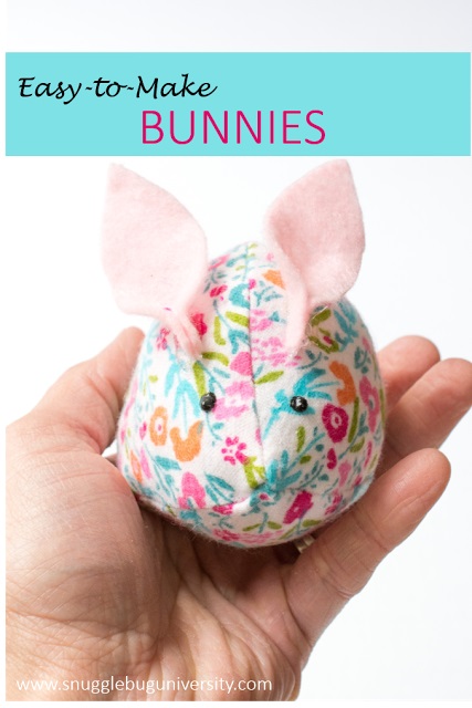 Tutorial and pattern: Easy bunny softie you can make with the kids