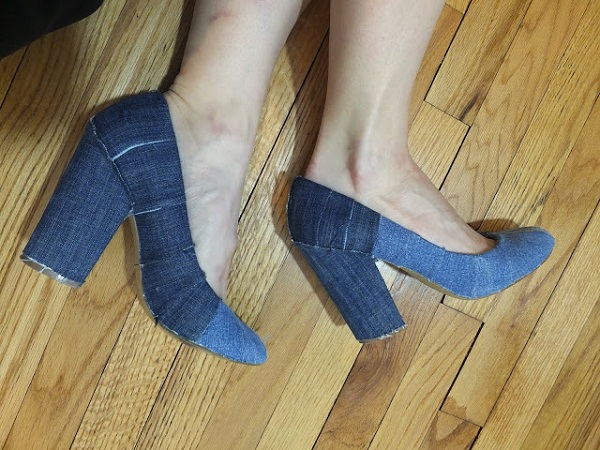 Tutorial: Denim covered shoes