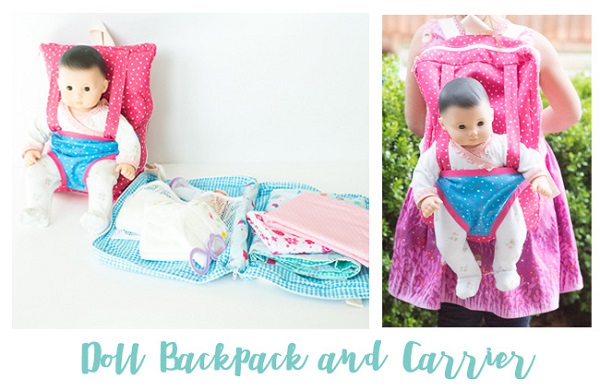 Tutorial and pattern: Baby doll backpack carrier