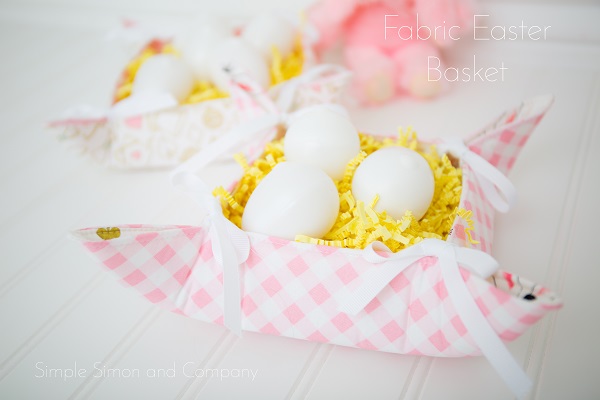 Tutorial: Easy fabric Easter basket