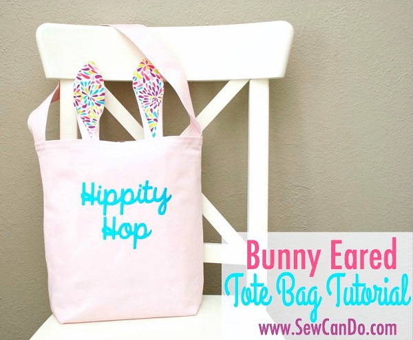 Tutorial and pattern: Bunny ear tote bag