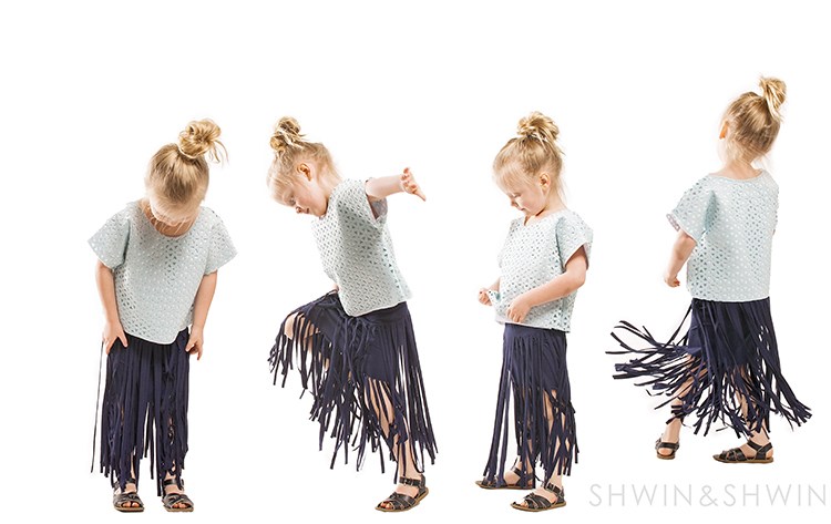 Tutorial: Long fringe knit skirt