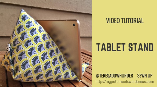 Video tutorial: How to sew a tablet stand