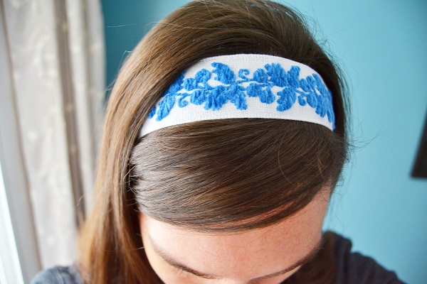 Tutorial: No-sew ribbon headband