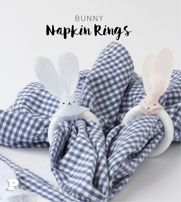 Tutorial: Easy no-sew bunny ear napkin rings