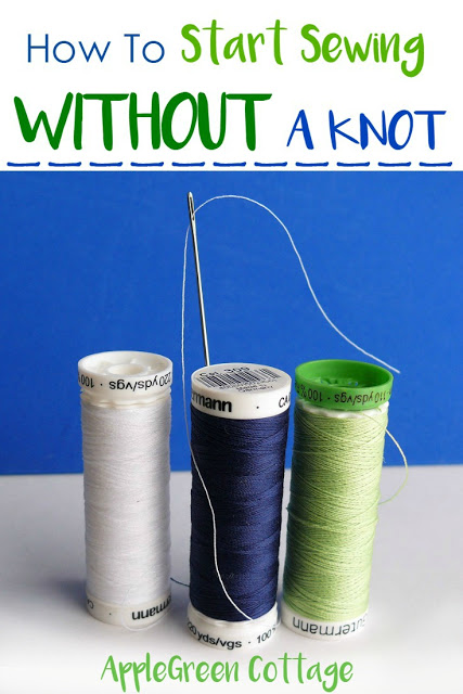 Tutorial: No-knot hand sewing trick