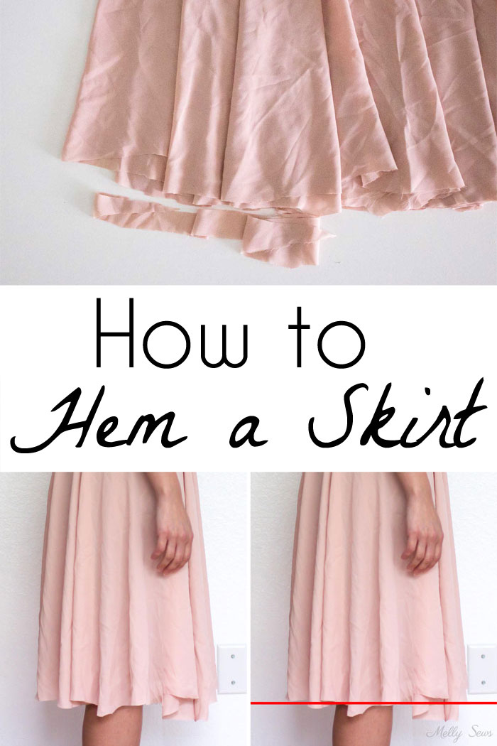 Tutorial: How to mark and cut an even hem