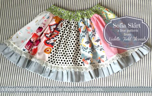 Tutorial: Ruffled patchwork twirly skirt