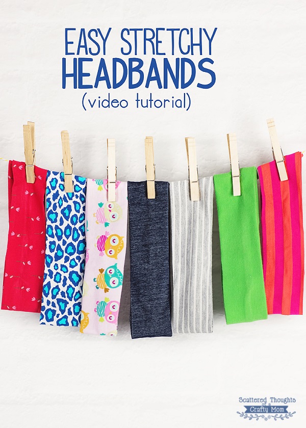 Tutorial: Easy stretchy knit headbands