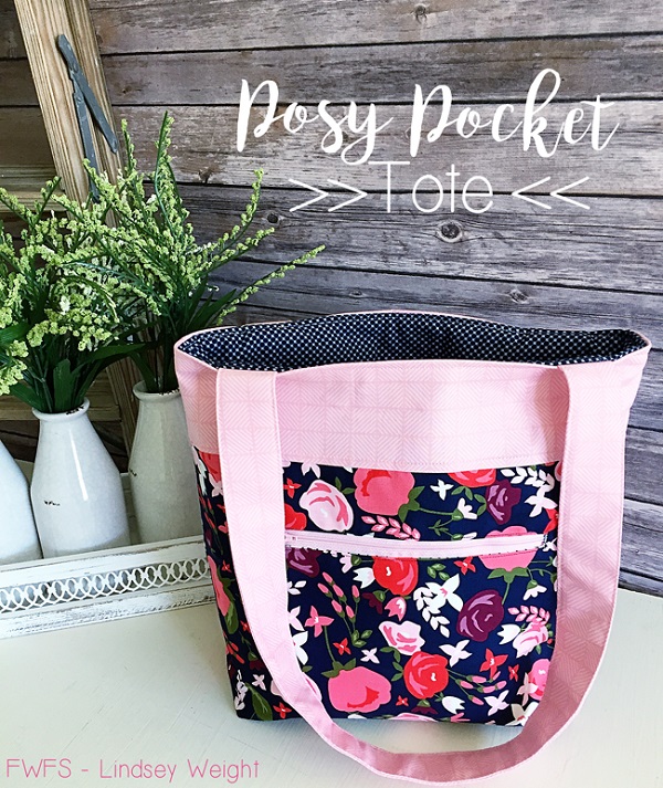 Tutorial: Posy Pocket Tote