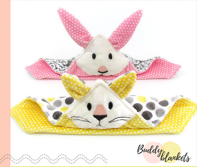 Tutorial and pattern: Animal Buddy Blanket for kids