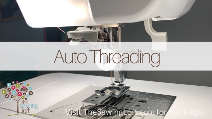 Tutorial: How to use the automatic needle threader on your sewing machine