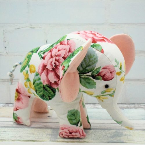 Tutorial and pattern: Flora the Elephant softie