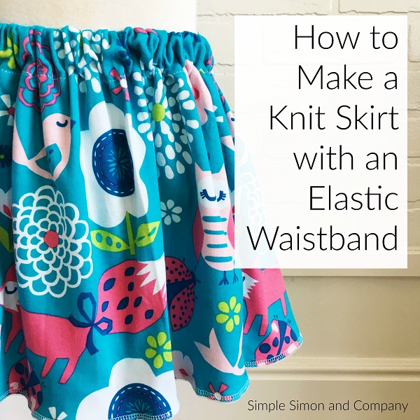 Tutorial: Elastic waistband knit skirt