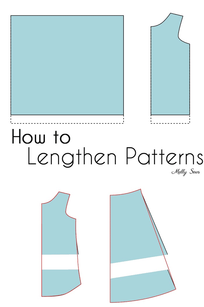 Tutorial: Lengthening a sewing pattern