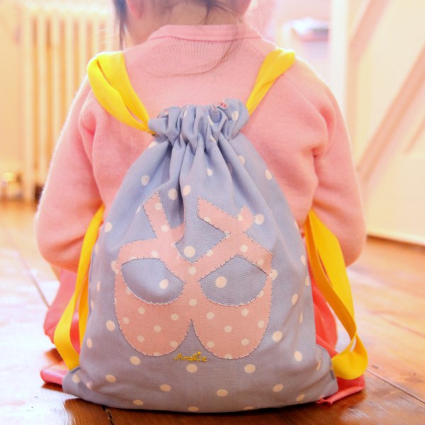 Tutorial: Drawstring ballet bag backpack