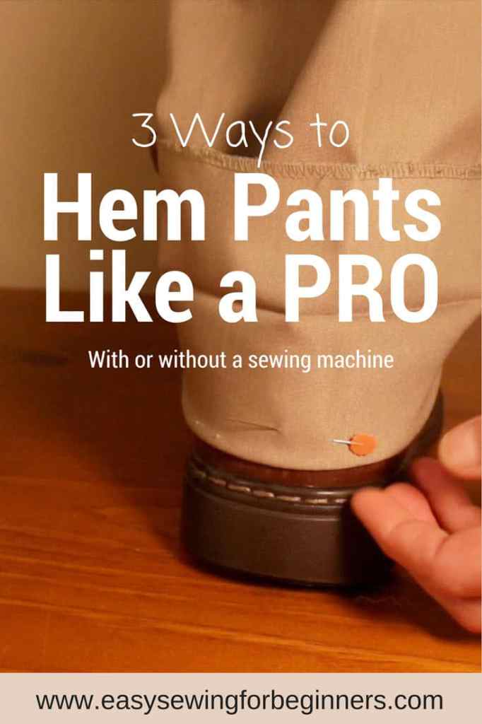 Tutorial: 3 methods for hemming pants