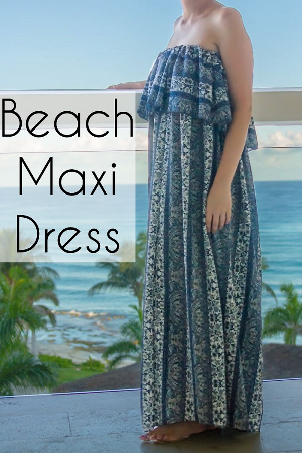 Tutorial: Strapless beach maxi dress