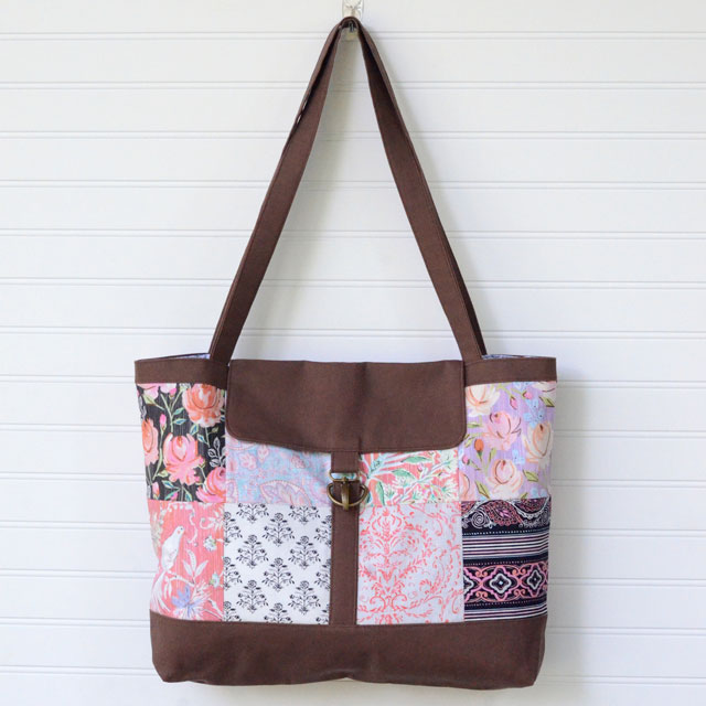 Tutorial: Charm square satchel tote with swivel hook closure