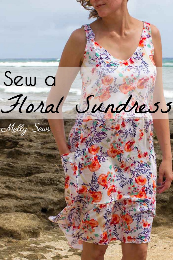 Tutorial and pattern: Floral summer sundress