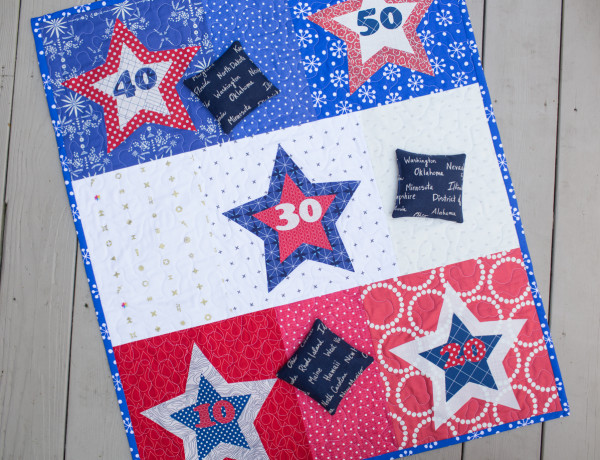 Tutorial: Star bean bag toss game for 4th of July