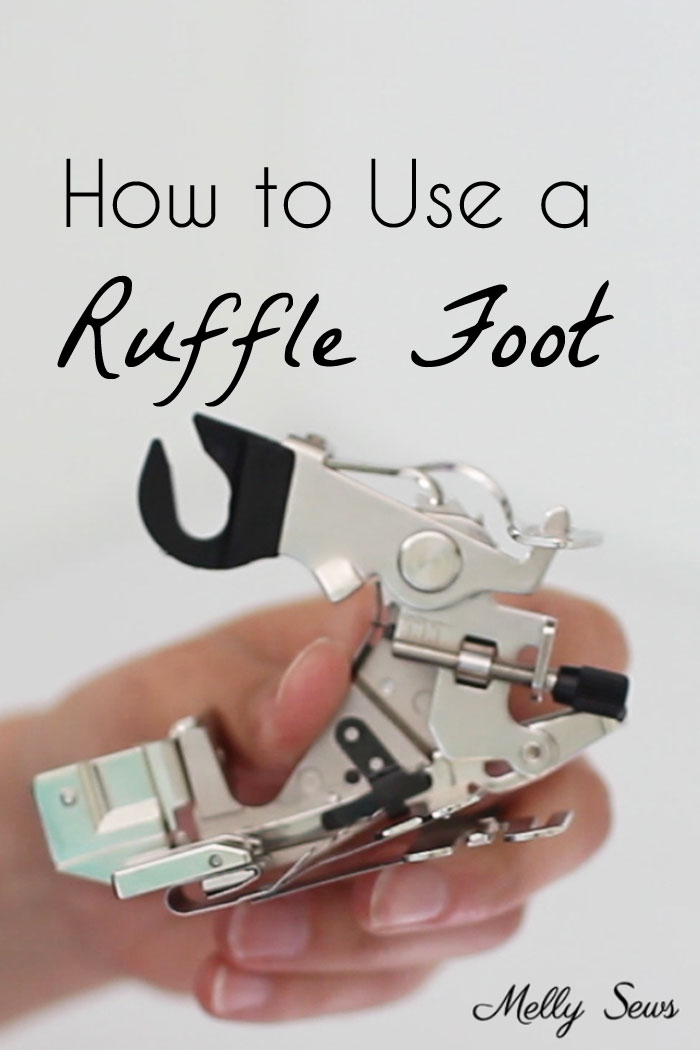 Tutorial: Make easy gathers with a ruffle foot