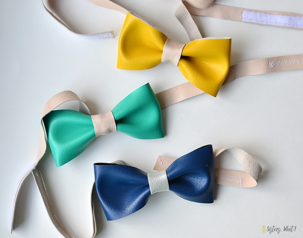 Tutorial: Faux leather bow tie