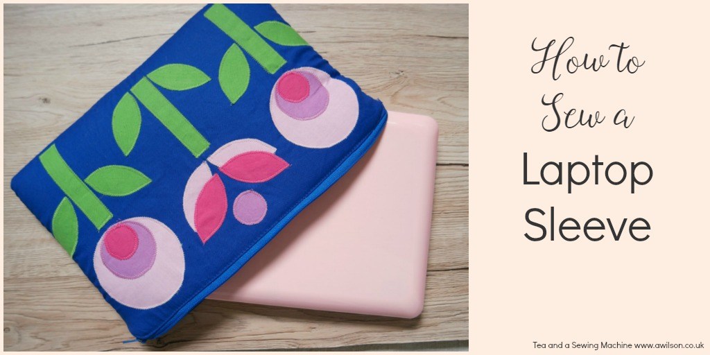 Tutorial: Mod flower applique laptop sleeve