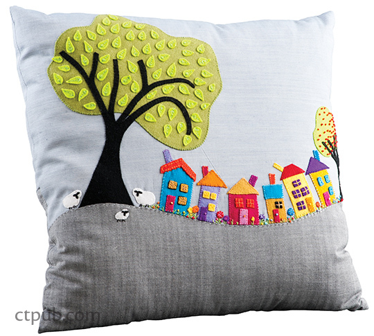 Tutorial and pattern: Wee Village Town Pillow