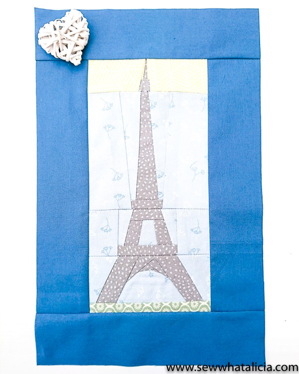 Tutorial and pattern: Eiffel tower paper piecing