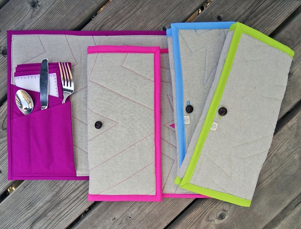 Tutorial: Fold-n-go pocket placemats