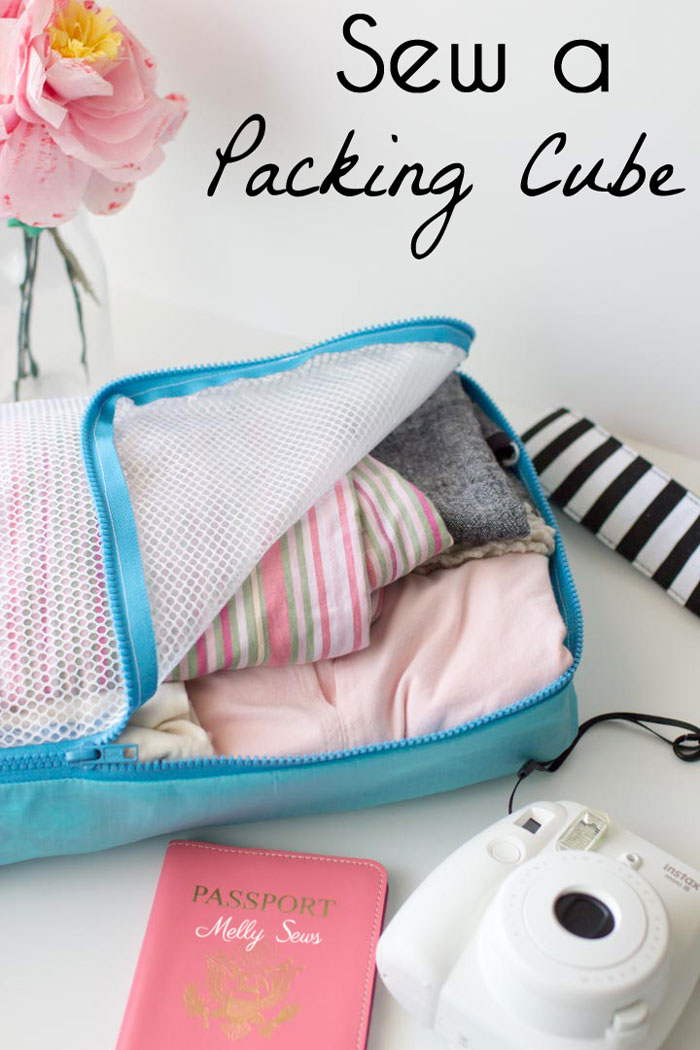 Tutorial: DIY packing cubes to organize your suitcase