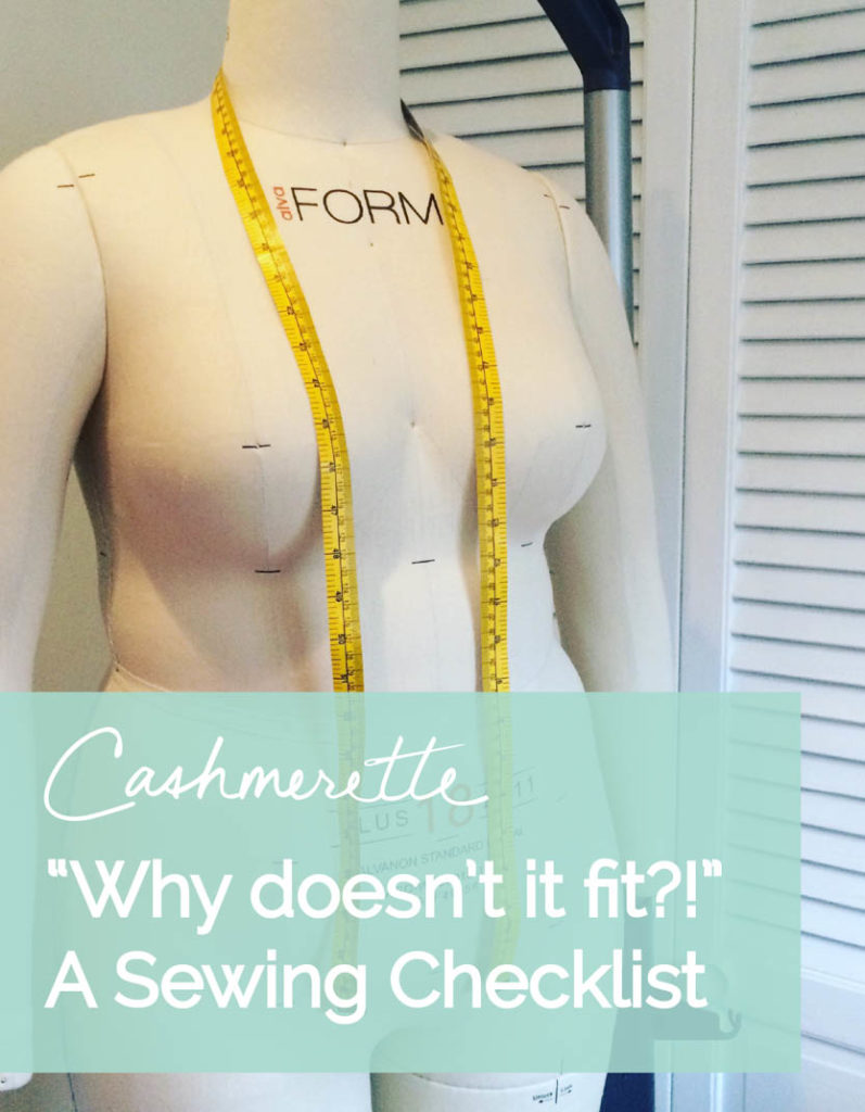  Most common reasons a handmade garment doesn't fit - a checklist