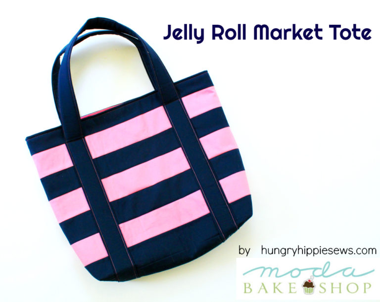 Tutorial: Jelly roll market tote bag