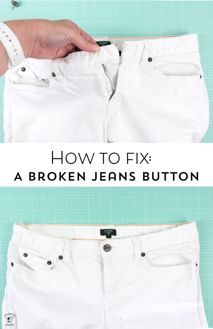 Tutorial: Fixing a broken jeans button