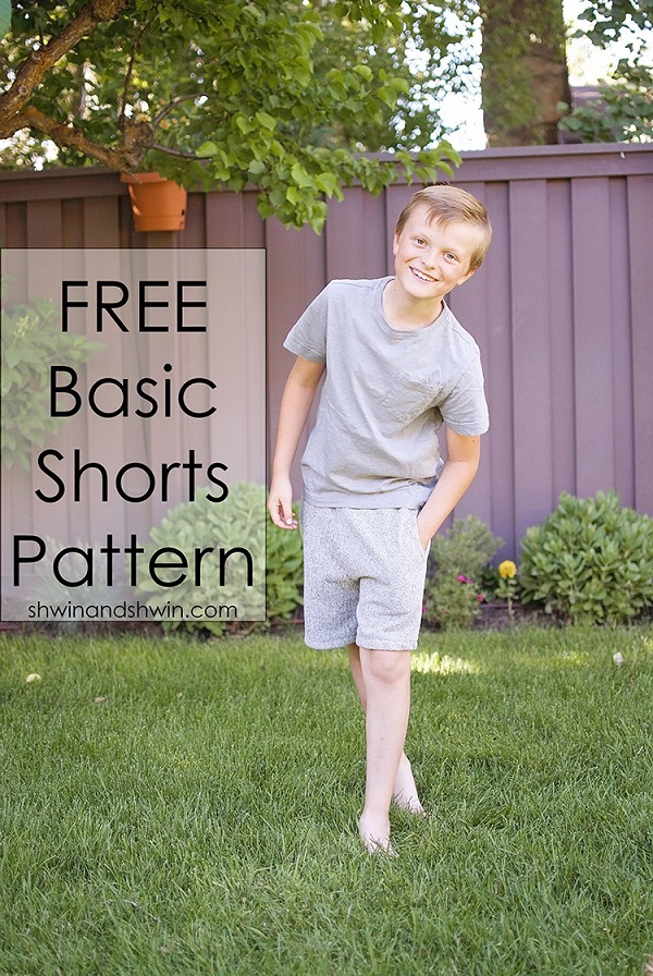 Tutorial and pattern: Boys basic shorts