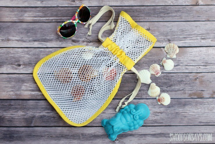 Tutorial: Sew a mesh bag for collecting seashells