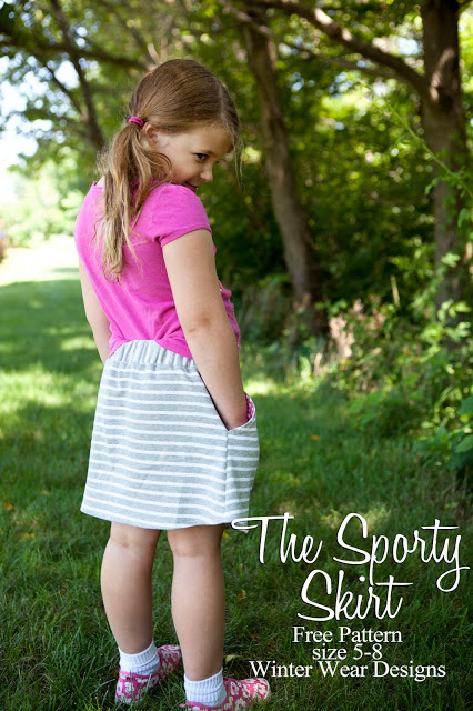 Tutorial and pattern: Girls sporty skirt