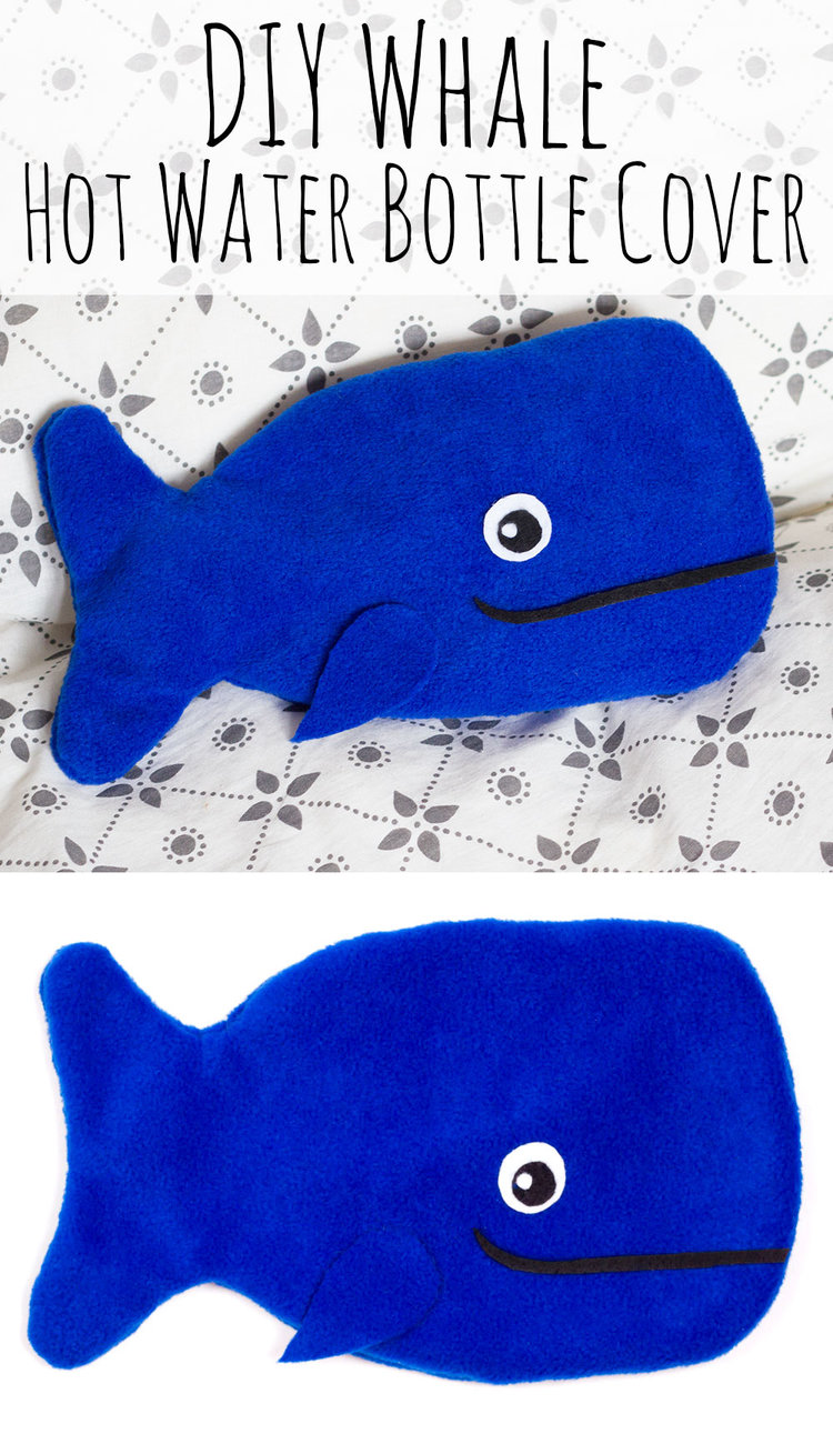 Tutorial: Whale hot water bottle cover