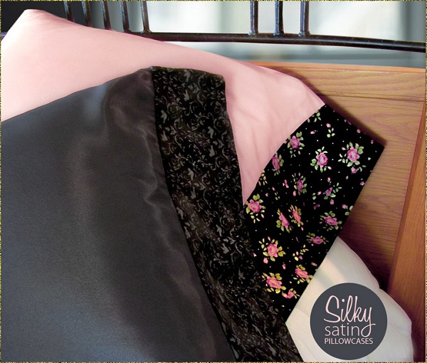 Tutorial: Satin pillowcase with flannel cuff