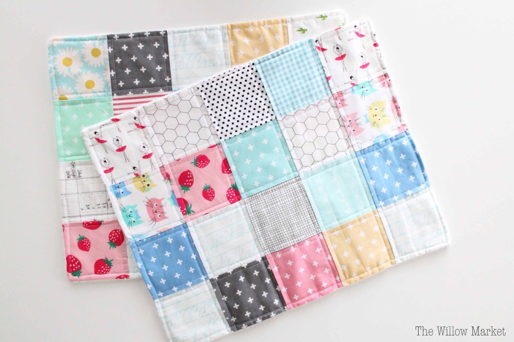 Tutorial: Patchwork baby burp cloth