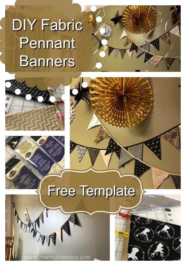 Tutorial: Easy pennant banner for holiday decorating