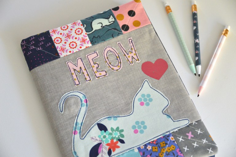 Tutorial: Meow kitty composition book cover