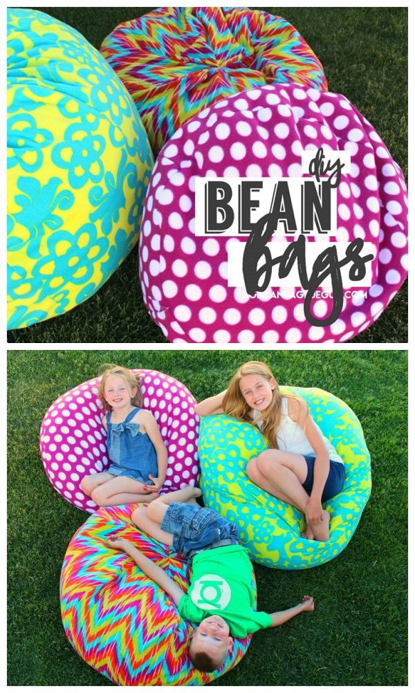 Tutorial: Fleece bean bag, 2 ways