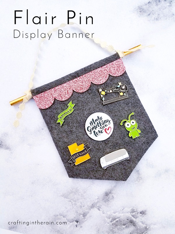 Tutorial: No-sew felt flair pin banner