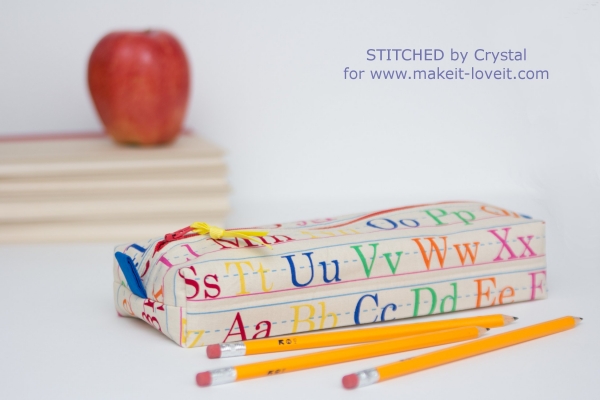 Tutorial: Boxy pencil pouch for back-to-school